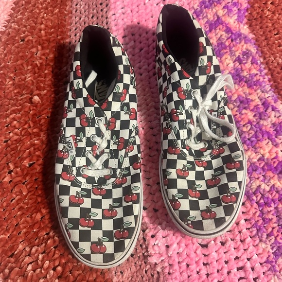 Cherry Checkered VANS Sneakers - Picture 1 of 4